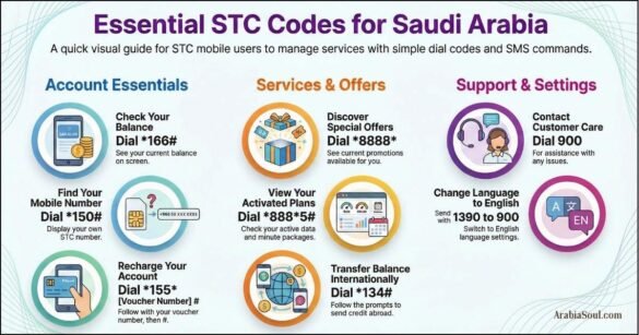 All STC SIM Codes List: You Must Know In Saudi Arabia 2026