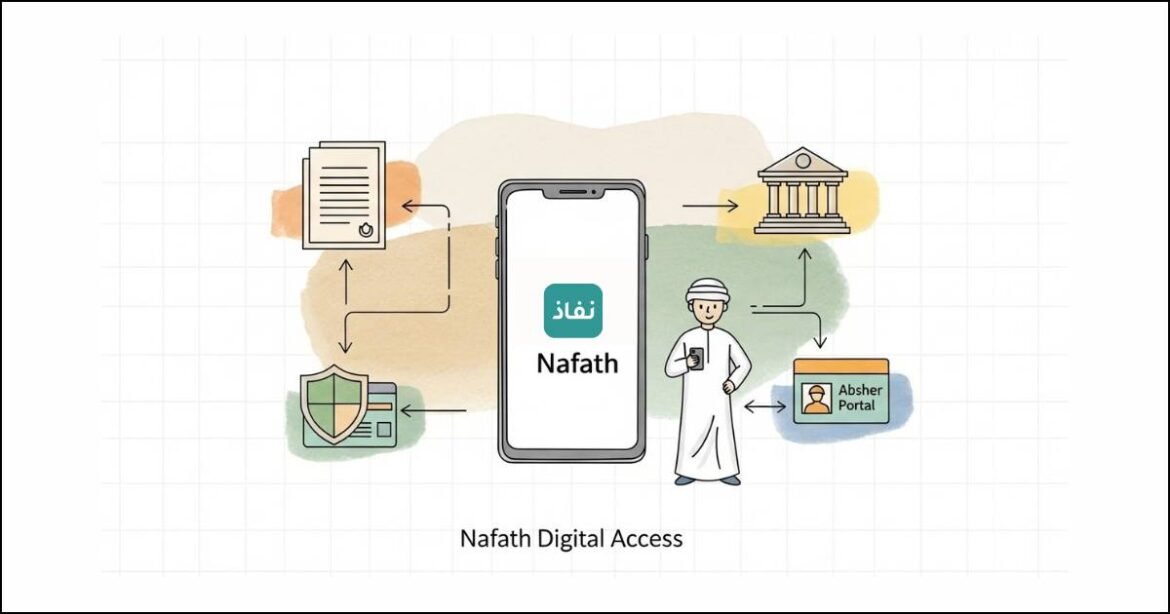 Nafath app activation on mobile phone in Saudi Arabia