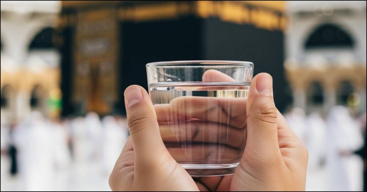 Zamzam water from the sacred well in Mecca Saudi Arabia